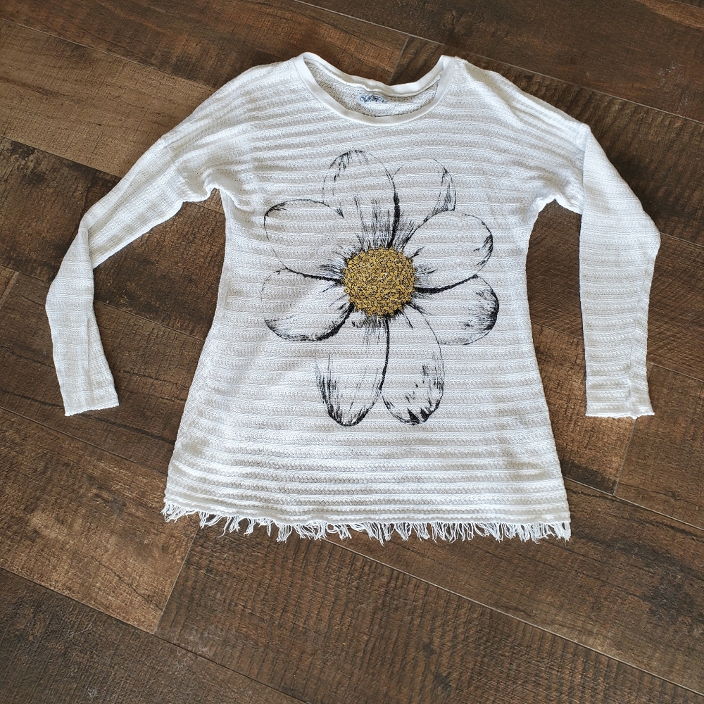 Lauren Moshi Limited Daisy Skulls Top sz Large